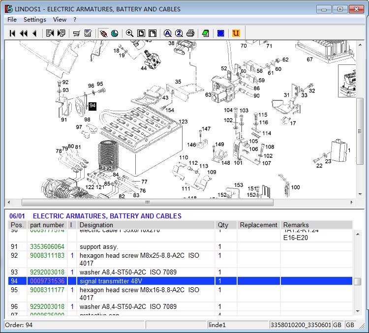 Wózek widłowy Linde, część 0009731536 nadajnik sygnału 48 V używane na 335 ciężarówka elektryczna E16 E20 i 115 wózek wysokiego składowania R14 R16 r20