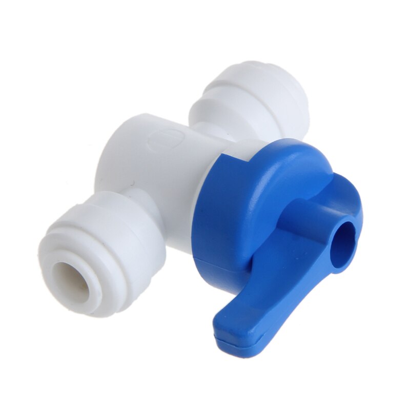 1 stk kuleventil 6mm 1/4 " rør od port plast vannsystem sløyfekobling
