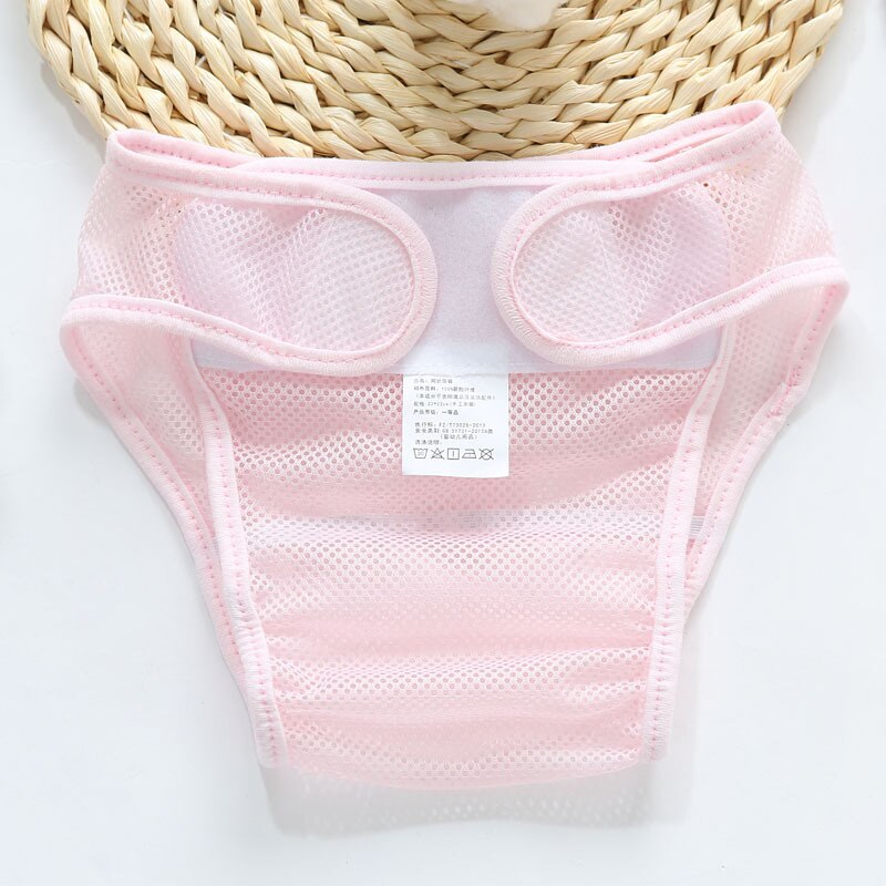 Schattige Baby Luiers Luiers Doek Luier Wasbaar Zuigelingen Kinderen Kindje Trainingsbroek Slipje Nappy Changing: Pink