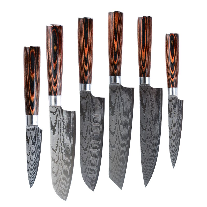 8-inch Japanese Damascus Knife Twosun Kitchen Knife Stainless Steel Sharp Knife Meat Fruit knife Chef Knife Cooking Knife