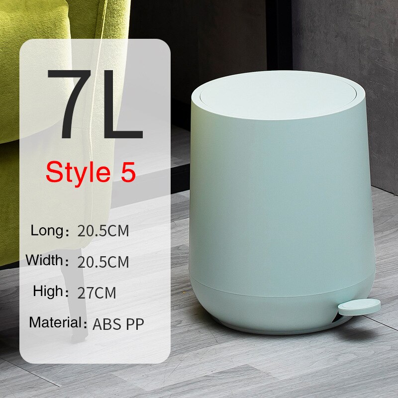 Poubelle nordique Simple pour maison, salon, salle de bains, stockage des déchets de cuisine: Style5