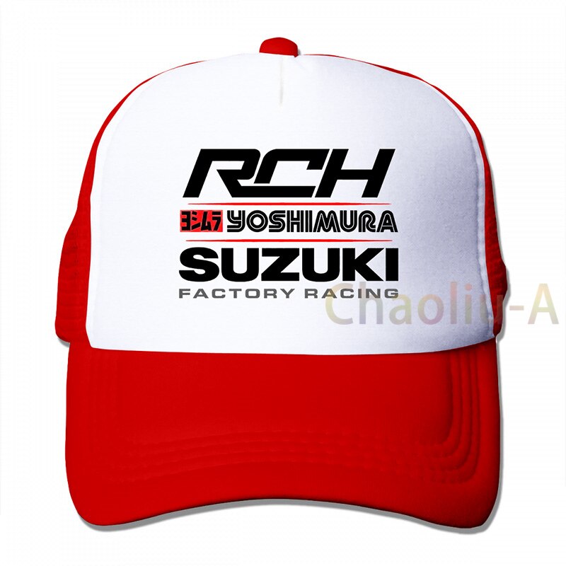 Suzuki Yoshimura Racer Japan Gsx Gsxr Rch Suzuki Baseball cap men women Trucker Hats adjustable cap: 3-Red