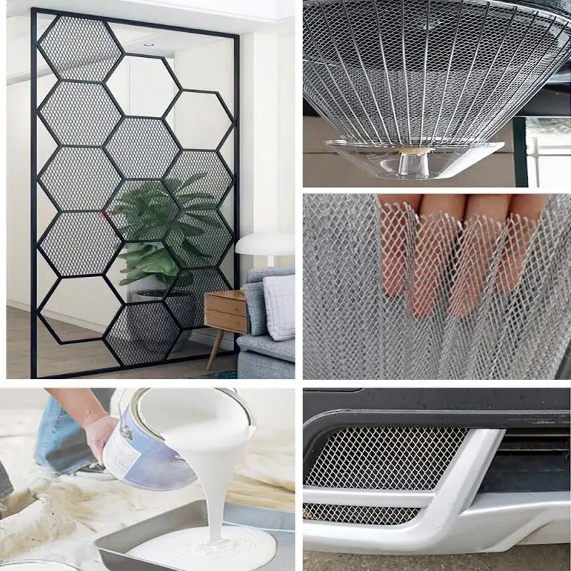 25X20cm 1pcs Sheets Aluminium Modelling Mesh Fine Medium And Coarse Appox Car Grill Mesh Sturdy Metal Mesh