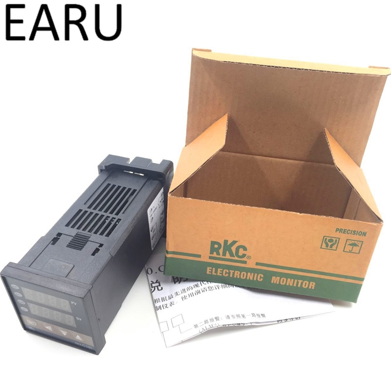 RKC REX-C100 REX-C100FK02-M*AN DA Digital PID Temperature Control Controller Thermostat Relay Output K Type Input AC110-240V