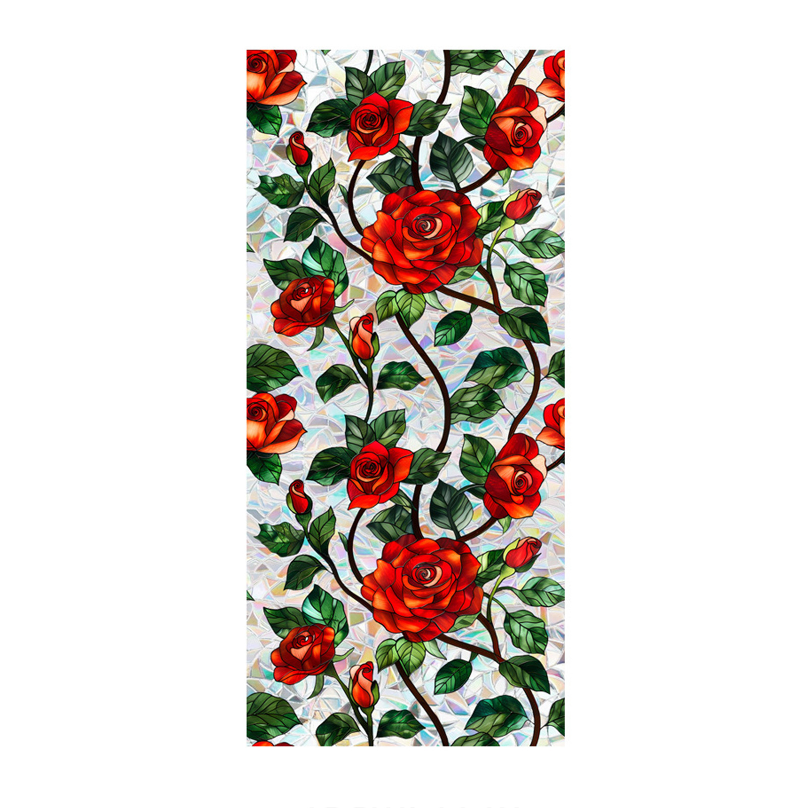 Stained Glass Static Window Privacy Film Sun Blocking Glass Cling Waterproof PVC Home Bathroom Window Covering Film Sticker