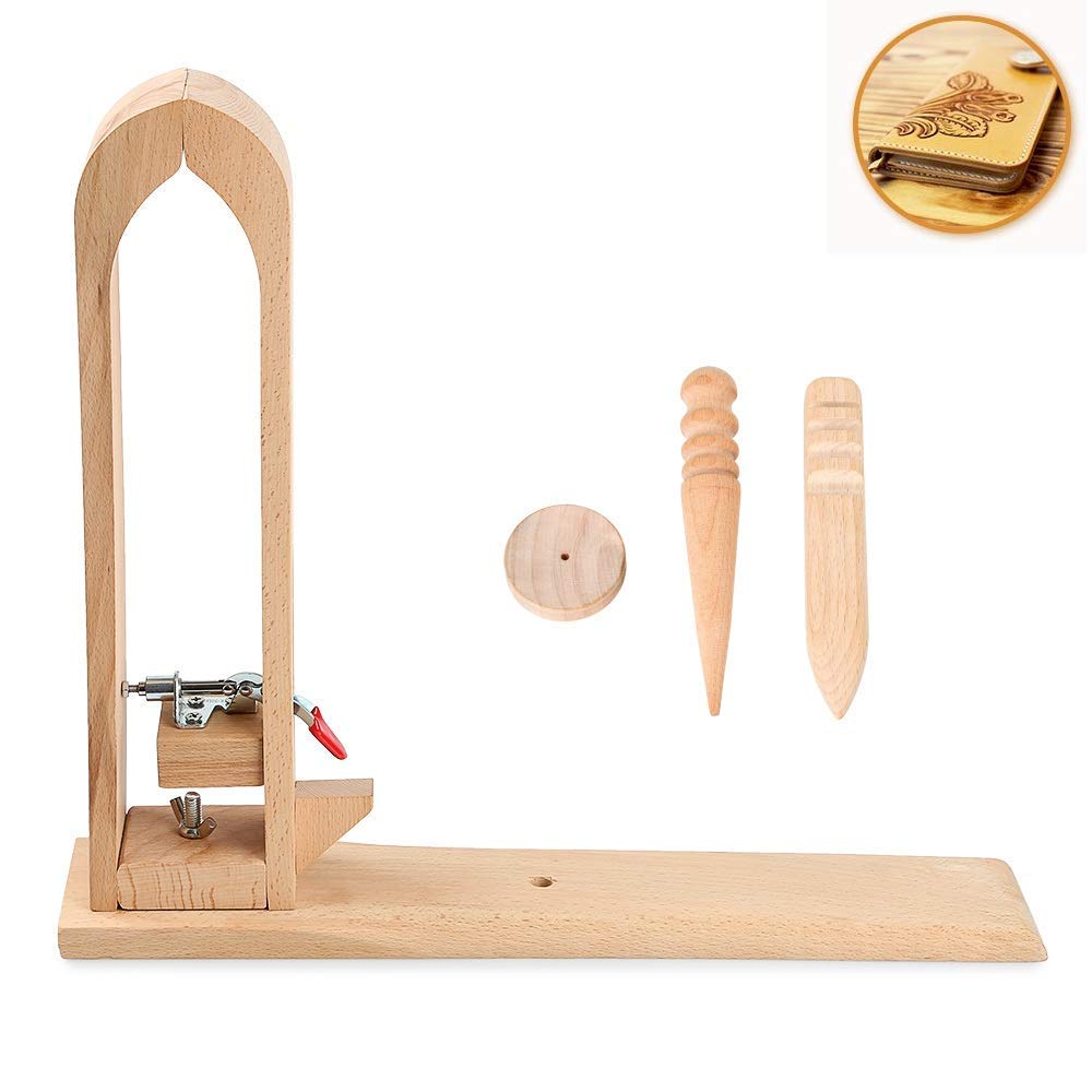 Wood Leathercraft Hand Stitching Pony Leather Craft Lacing Sewing DIY Table Desktop Tool Hand Tool Set