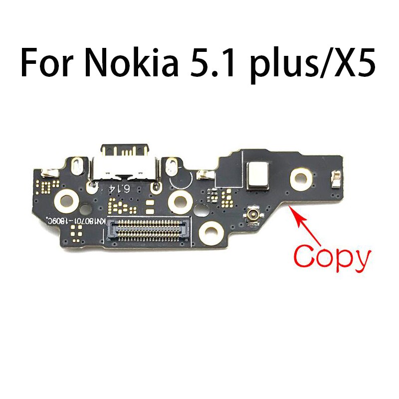 Type-C USB Charging Port For Nokia 6 7 plus 5.1 6.1 7.1 8.1 Plus X5 X6 X7 5.3 3.2 Dock Connector Flex Cable Board Ribbon: 5.1 Plus X5 Copy