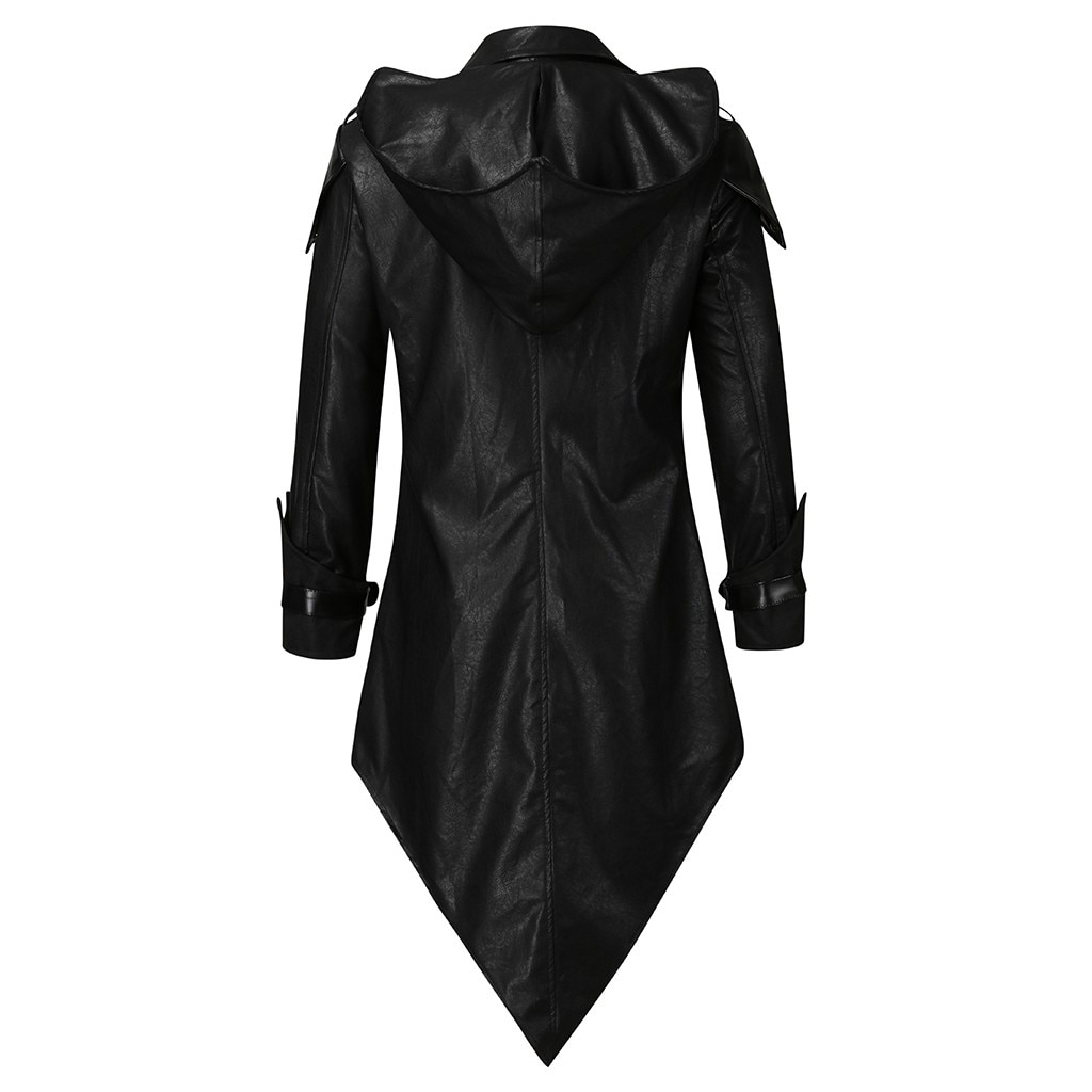 Mens Tailcoat Jacket Goth Steampunk Uniform Hoodie Praty Outwear Coat Tuxedo Formal Costume Mens Steampunk Coats#g30
