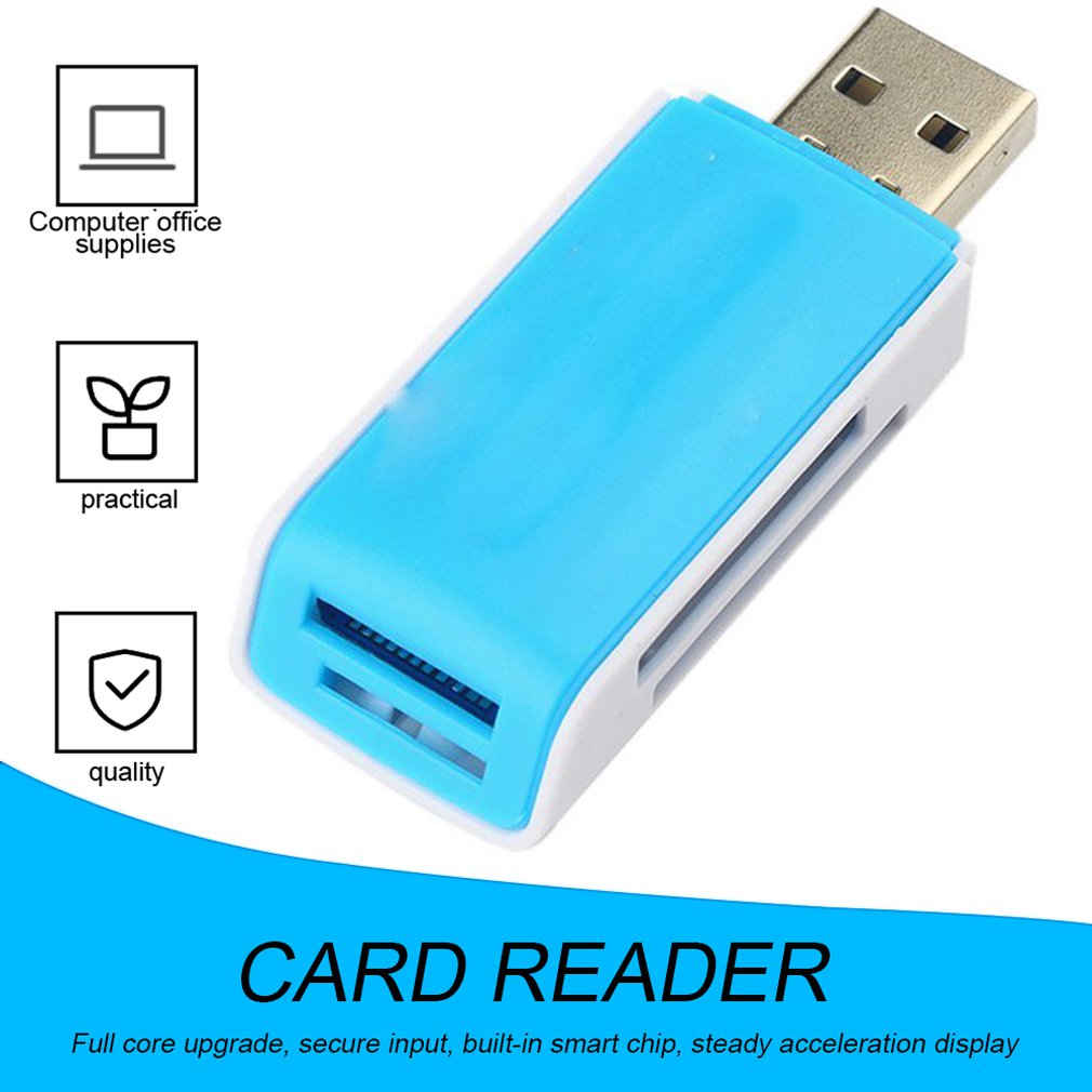 USB 2.0 Memory Multi Flash Card Reader Adapter For SD TF M2 MS