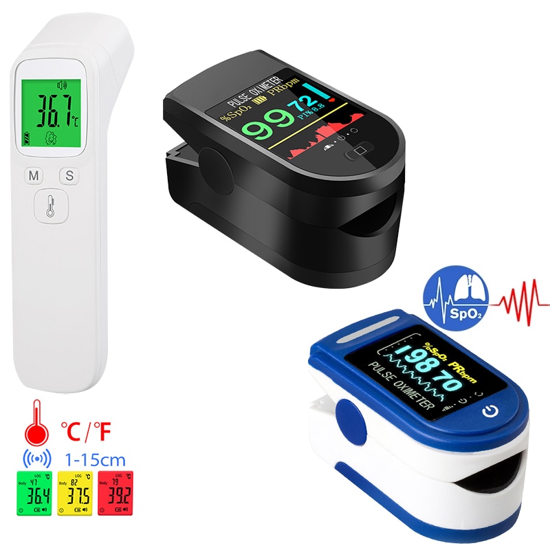 Finger pulsoximeter finger clip forebyggende produkter hjerte og puls oximeter hjertefrekvens lavspændingsmonitor baby termometer