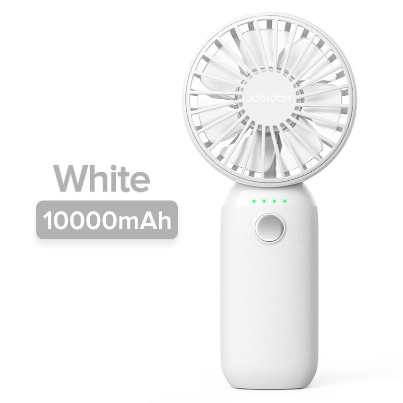 Mini Fan USB Aufladbare Clip Desktop/Tabelle Fan Portable Klemme Flüstern Leise Lüfter für Desktop Usb Fan Ventilador Kühler 10000mAh: White 10000mAh