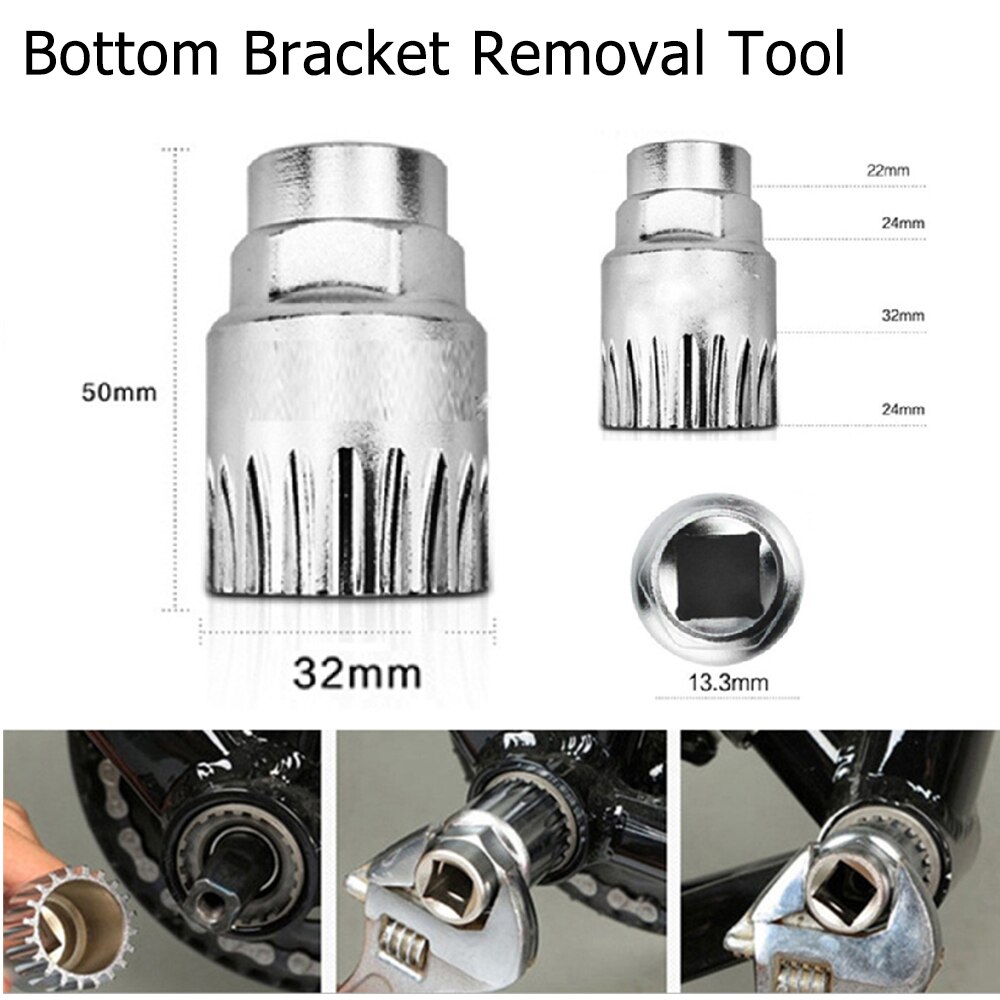 Kit de Herramientas de Reparación de Bicicletas 5 Piezas - Desmontador de Cadena, Extractor de Bielas, Eje, Pedal