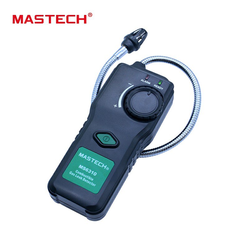 Mastech  ms6310 bærbar brændbar gaslækagedetektor tester meter propan naturgasanalysator med lydlysalarm