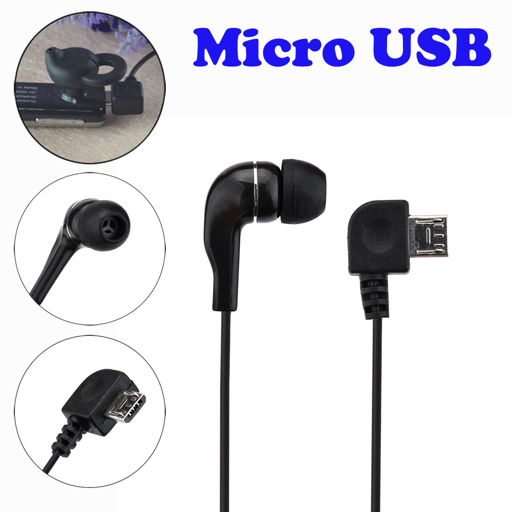 Universal Micro USB Mono Single Stereo Earphone for Bluetooth Headphone suitable for Micro USB 5PIN 56#