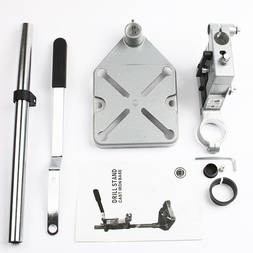 Aluminum Alloy Bench Drill Stand Electric Drill Base Frame Drill Holding Holder Bracket Drilling Guide For Woodworking