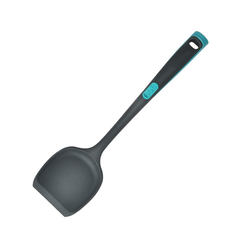 Universal Heat Resistant Silicone Spatula Integrated Spatula Kitchen Utensil Silicone Cooking Chinese Dense Spatula Kitchen Tool: Dark gray