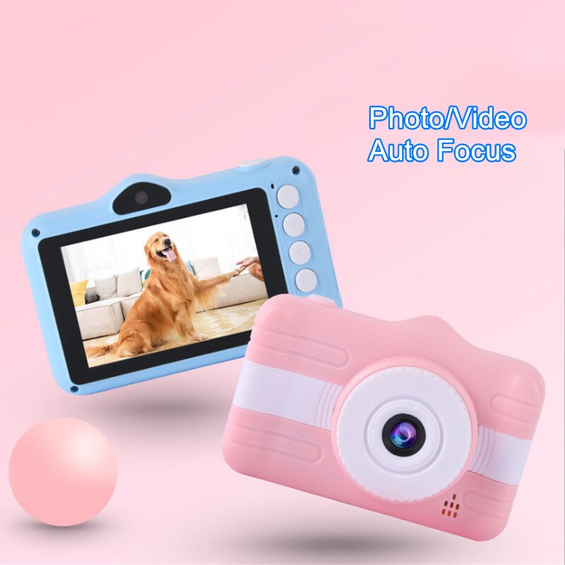 Slimme Kinderen Camera Voor Schieten Foto 3.5 "Dual Lens 12MP Digitale Speelgoed Camera Mini Foto Video Camera Voor kinderen Meisjes