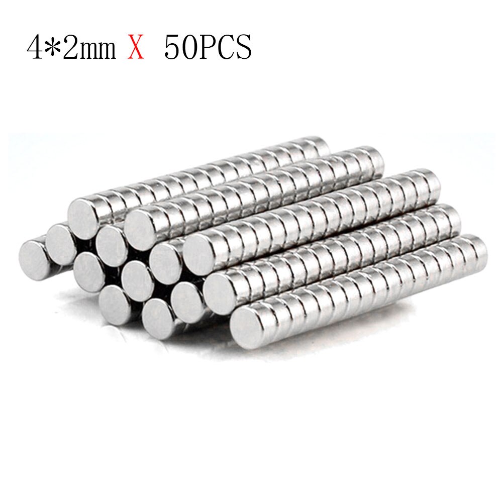 50PCS/LOT disk magnet 4*2mm disc magnet magnet: Default Title