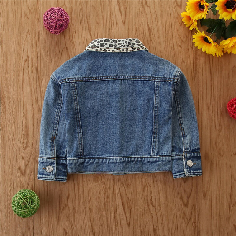 2020 nova Primavera Moda Infantil Crianças Meninas Longa-Sleeved Jaquetas Jeans Bebê Denim Casaco Outerwear