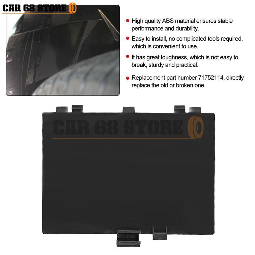 Wheel Arch Liner Cover Panel Fits for Fiat 500 Left and Right Front Arches 71752114 Wheel Arch Liner Panel