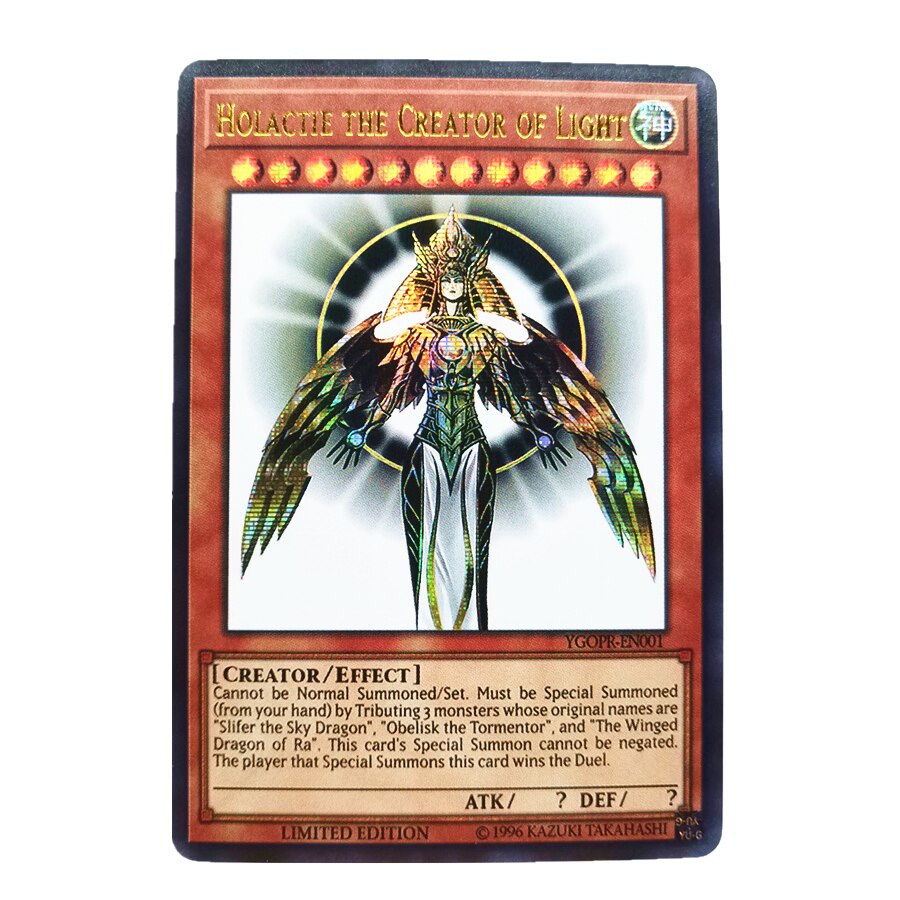 Yu Gi Oh Holactie De Schepper Van Licht Blauwe Ogen Witte Draak Diy Speelgoed Hobby Hobby Collectibles Game Collection Anime kaarten: B1