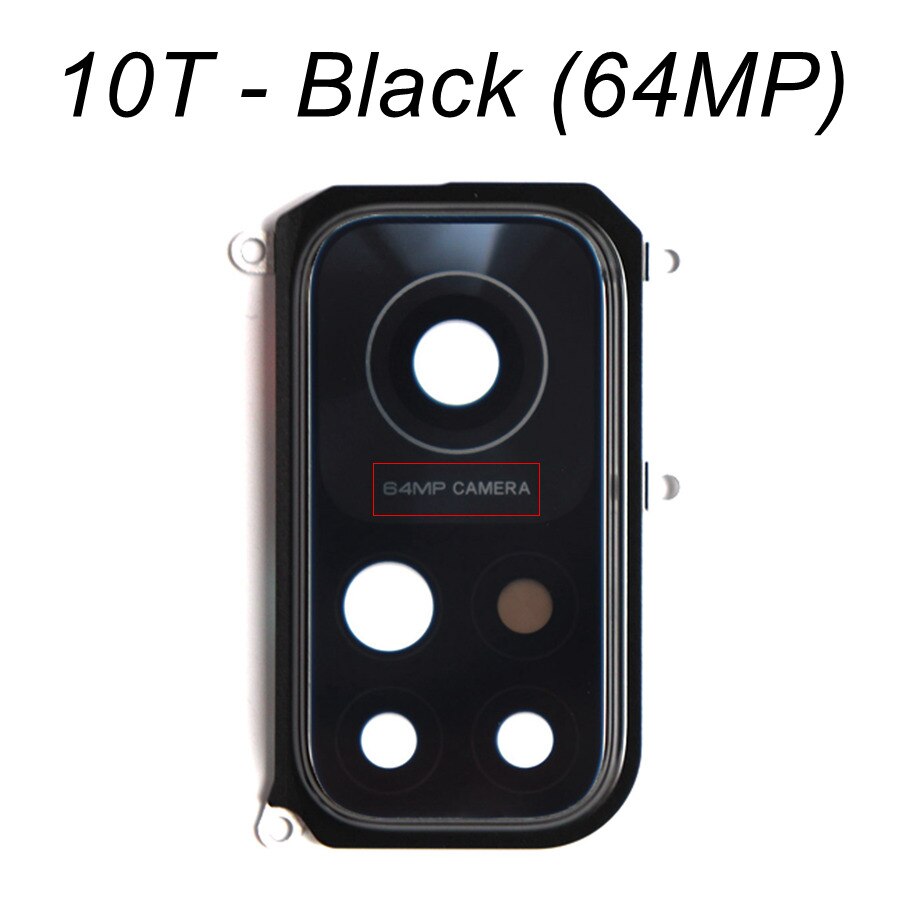 Vitre Arrière + Lentille Caméra + Support Pour Huawei Honor 10 Noir - Neuf Sous Sachet