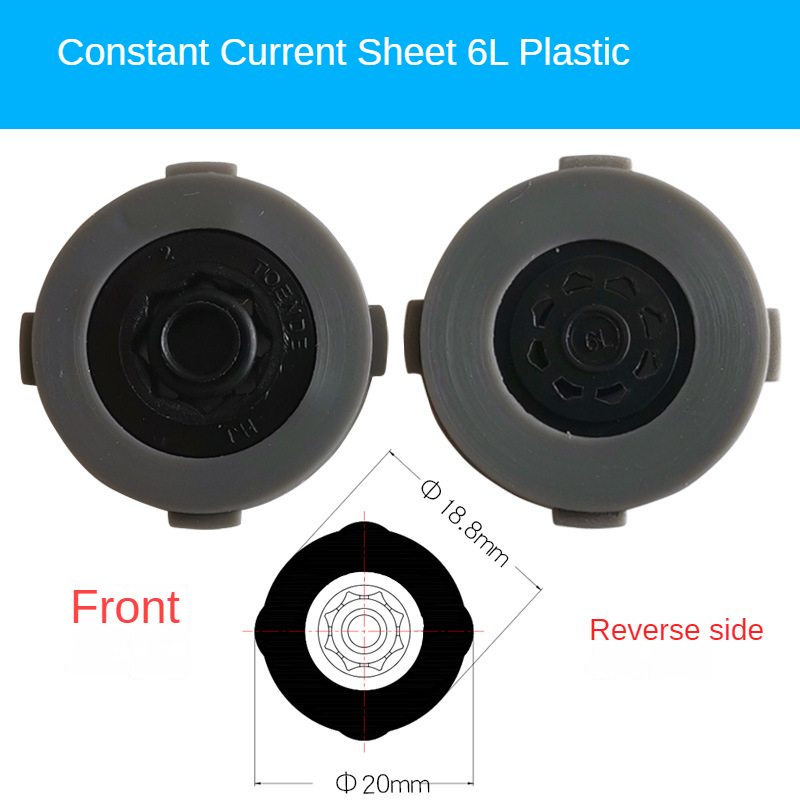 1 Pcs Constant Flow Sheet Built-in Shower Head Top Spray/faucet Flow Limiting Water Saving Sheet Check Valve Water Saver DN15: PURPLE