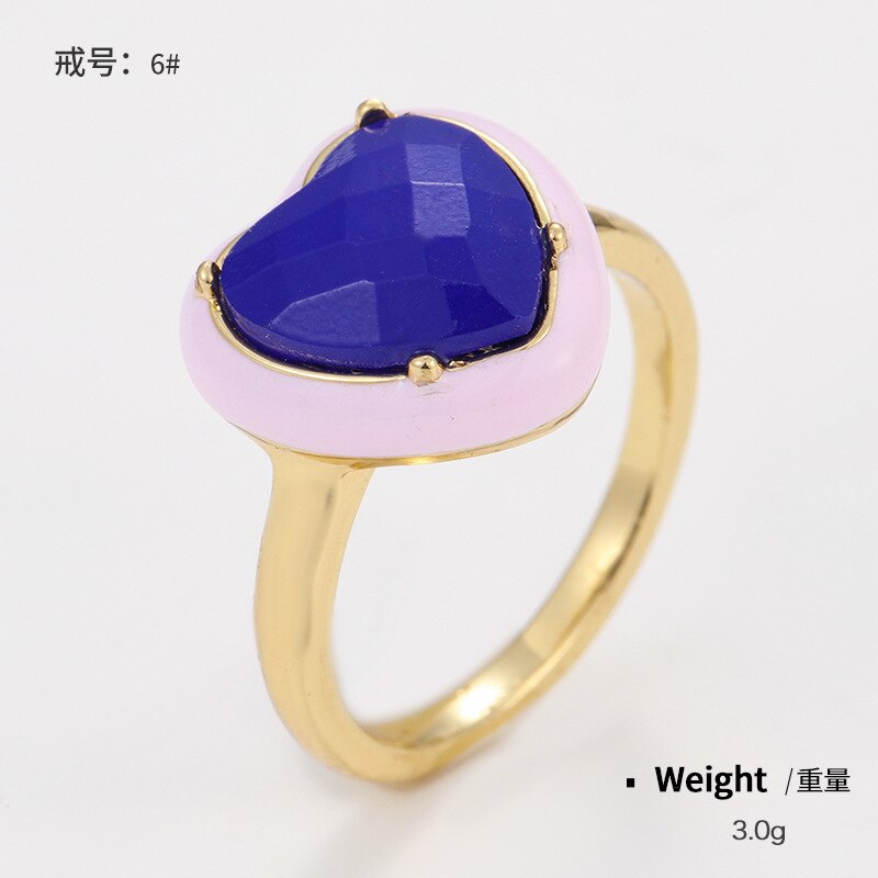 Onregelmatige Geometrische Vierkante Ronde Kleurrijke Crystal Rhinestone Zirkoon Druipend Olie Vinger Ring Voor Vrouwen Bruiloft Sieraden