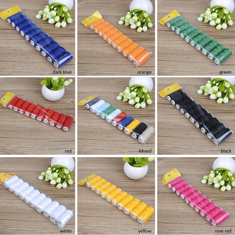 5pcs/10pcs/set Sewing Thread Hand Sewing/Machine Sewing Embroidery thread 200 Yards Sewing Craft Tool Handmade Home