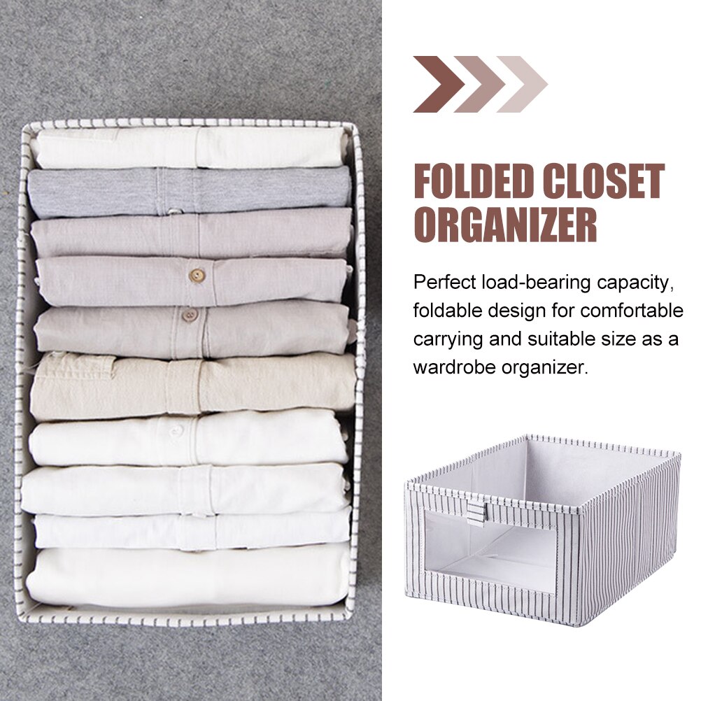 Wardrobe Storage Box Fabric Sundries Box Dresser Drawer Organizer Without Lid