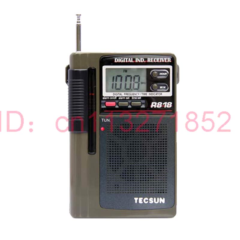 TECSUN R-818 FM/MW/SW Radio Dual Conversion World Band Radio Receiver With Built-In Speaker Internet Radio Portatil