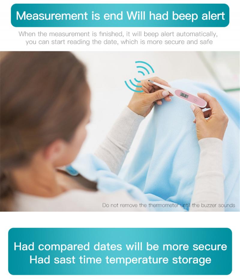 Termometro Digitale Baby Volwassen Elektronische Koorts Alarm Elektronische Thermometers Voor Baby Volwassen Onderarm Body Temperatuur Gereedschappen