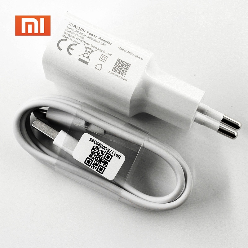 Xiaomi Ladegerät 5V 2A Ladung Adapter Micro USB Typ-C Daten Kabel Für Mi 8 9 SE lite a1 A2 5 6 9t Redmi 4 4X 5 Plus 6 4X Hinweis 5 4