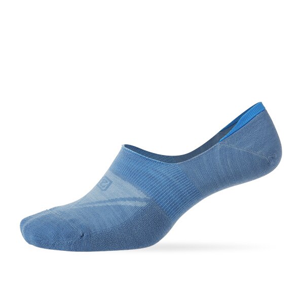 Running Socks, ZEALWOOD Meirno Wool Ultralight No Show Athletic Running Socks for Men and Women, 1/3 Pairs: 1 pair blue / M