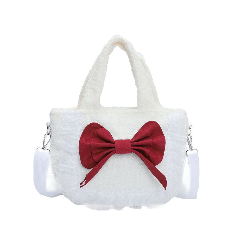 Design original 2021 marca design original macio meninas queda/inverno de pelúcia saco borboleta menina sistema loli artesanal saco ombro