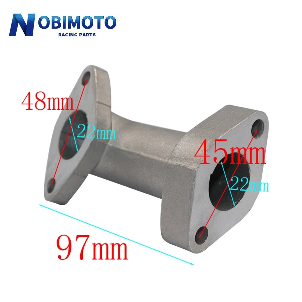 Motorcycl Carburetor Intake Manifold Pipe ZS125 FA64N Motocross Intake Manifold Pipe For ATV Dirt Bike JQ117