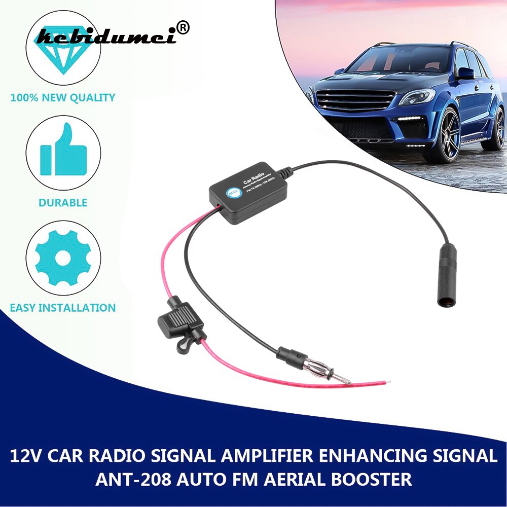 Kebidumei Auto Radio Verstärker Auto Radio Antennen Auto FM Antenne Signal Ampere Verstärker Booster Radio FM Signal Verstärker Gerät