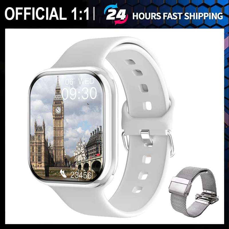 2025 Nuova Serie IW9 Orologio 9 GPS Track Astuto Della Vigilanza Degli Uomini di Donna HD Chiamata Bluetooth IP68 Impermeabile Sport Astuto Della Vigilanza Per Android IOS: Rosa