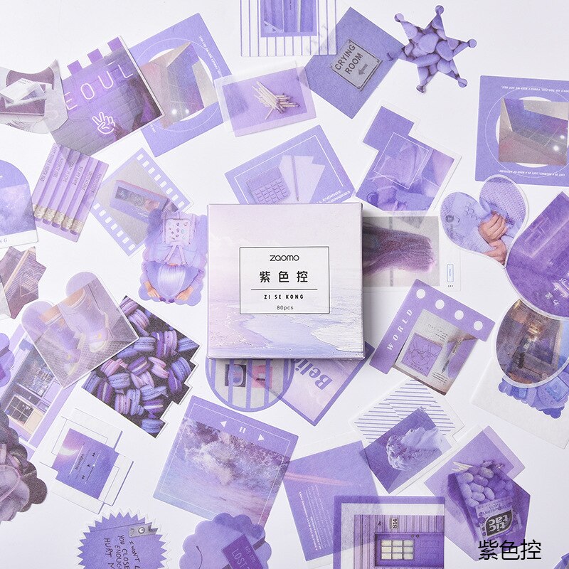 XINAHER 80 Pcs/box Vintage INS life Journal paper sticker DIY decoration sticker for album scrapbooking label sticker: I