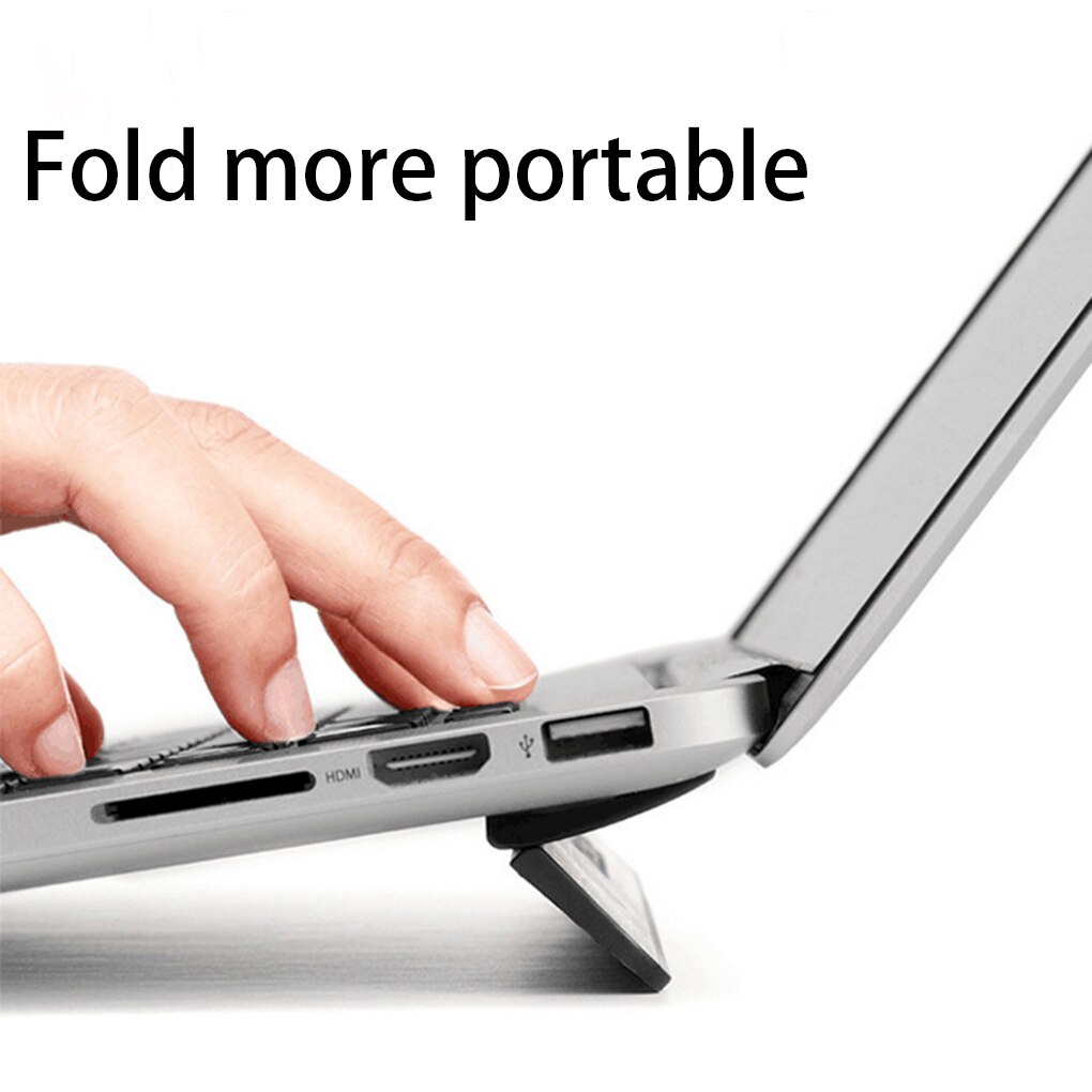 Laptop Opvouwbaar Ondersteuning Draagbare Houder Notebook Computer Adhesive Stand Compatibel Voor Macbook Pro
