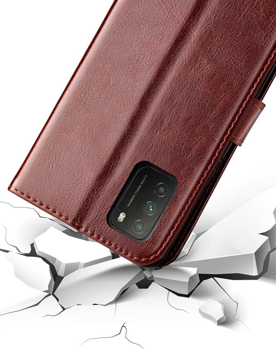 Étui en cuir de luxe pour Xiaomi POCO M3 étui POCO M3 étui arrière pour Pocophone M3 6.53 pouces