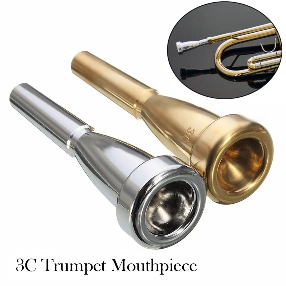 SLADE Zilver Goud 3C Size koperlegering Trompet Mondstuk voor Yamaha Bach Trompet Messing Instrument Vervanging Accessoires