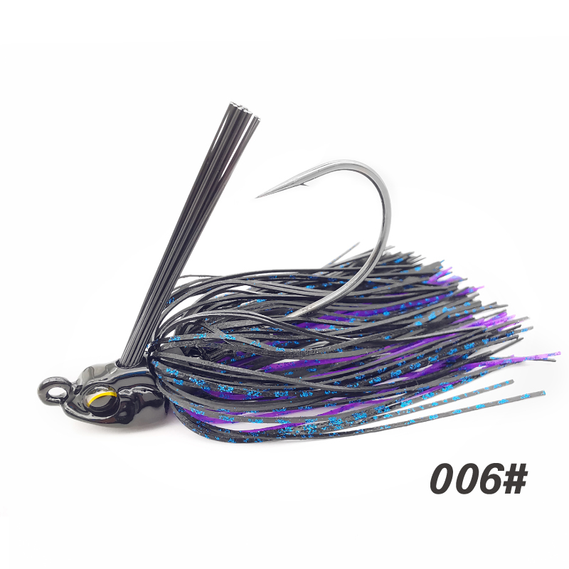 Lureholic 7~14g Weedless Swim Jig High Wire Bait Performance Jig Head Lure Fishing Bait for Bass Fishing With Mustad Hook: 150mm / Blue