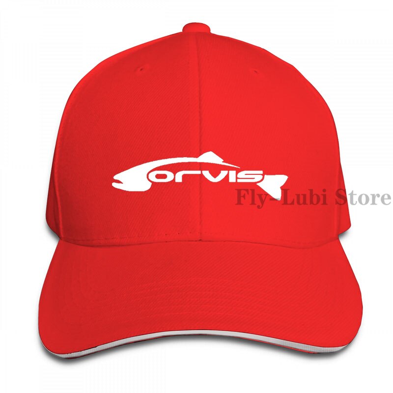 Corvis Fly Fishing Baseball cap men women Trucker Hats adjustable cap: 1-Red