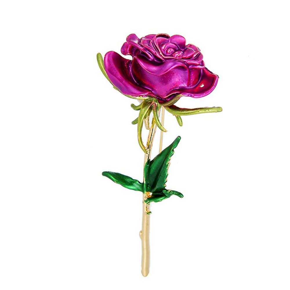 1Pcs Zonnebloem Emaille Broche Delicate Geel Paars Elegante Vrouwen Meisjes Strass Revers Pin Kleding Accessoires Sieraden: 7