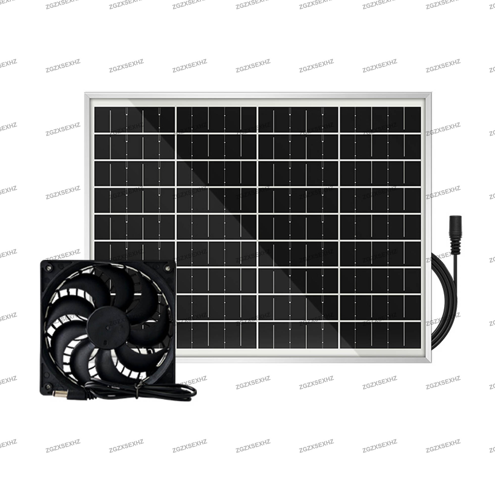 15W 12V Solar Portable Waterproof Exhaust Fan Mini Fan Air Extractor Ventilator for Kitchen Maison Dog Chicken House Greenhouses: Digital Camouflage