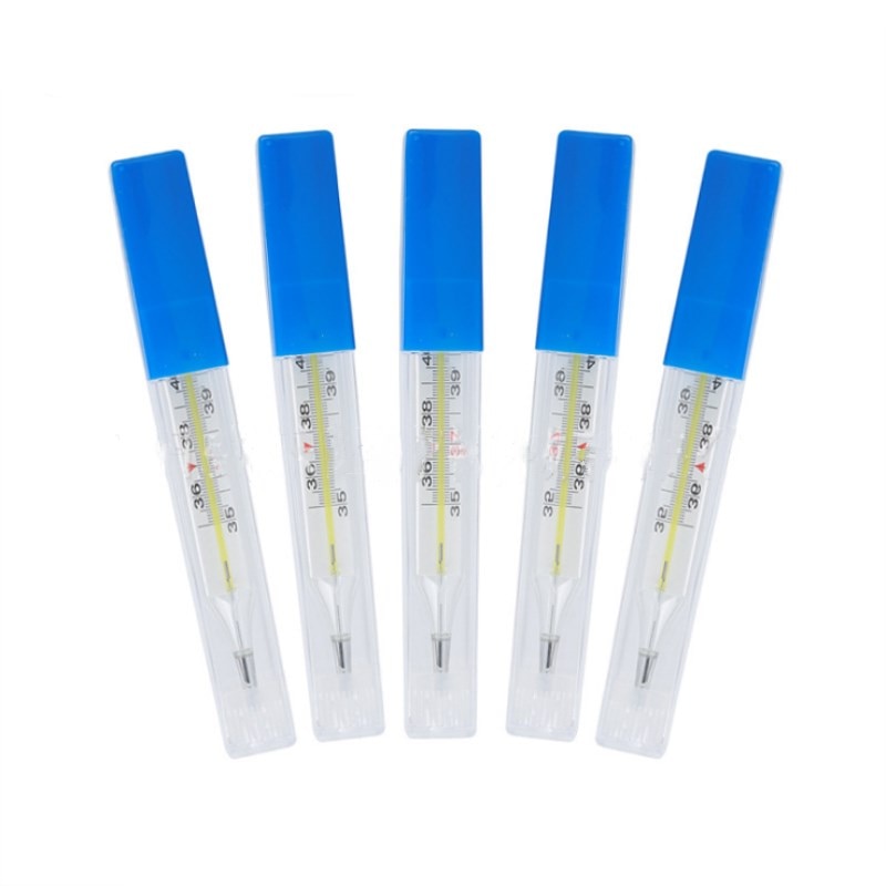 12 Pcs Glass Clinical Thermometer Easy Read Large Screen Thermometer Body Temperature clinic Measuring Temperature Instrument