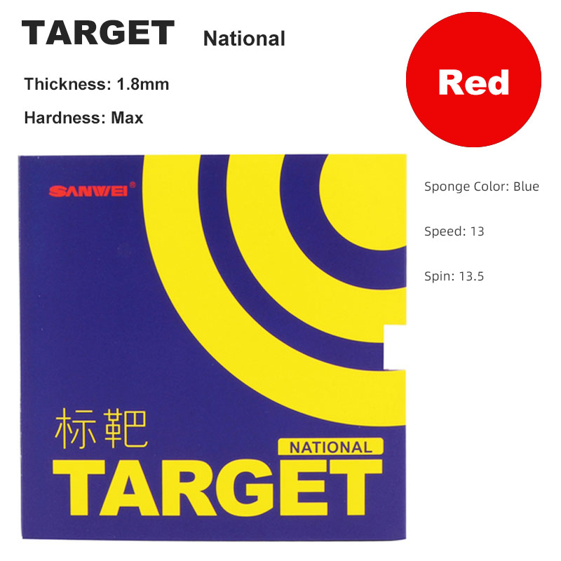 Oryginalna guma robić tenisa stołowego Sanwei cel seria lepki Provincal niebieski krajowy świst Pong żeglowanie guma z elastyczną gąbką: biały