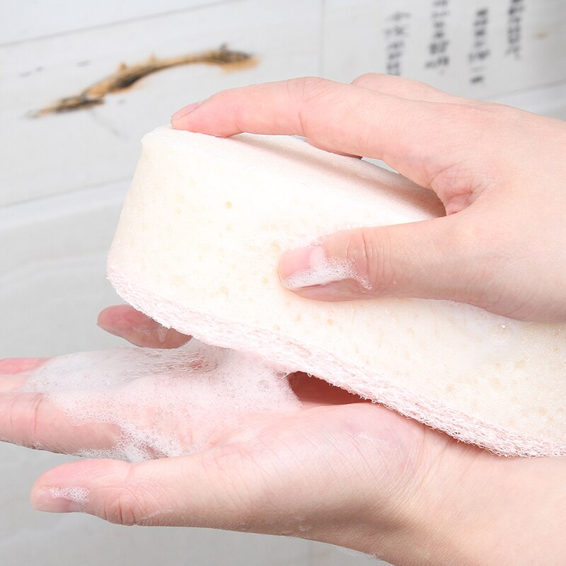 Japan Imported Soft Body Cleaning Bath Sponge Scrubber Cleaning Shower Scrub Bath Ball Skin Brush Exfoliating Bathing Sponge