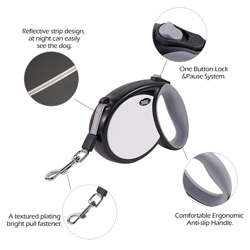 Mysudui dele 4m 5m 7m sterke intrekbare hondenriem automatisch voor grote honden uitschuifbare hondenriem intrekbaar pitbull
